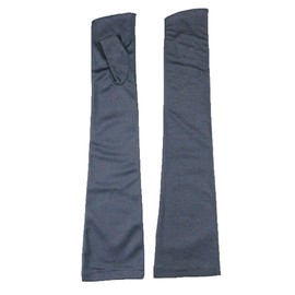 GlovesDEPO Arm Cover, Cooling Sensation, Long Gloves, Fingerless, Women's, gray