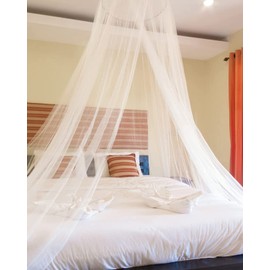 Aoresac Mosquito Net for Bed, White Bed Canopy for Girls and Boy, Bed Net for Single/Double Beds Crib, Easy Installation, Ideal for Bedroom, Outdoor Use