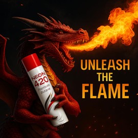 Neon Premium Butane 11X – (420ML Each) – Ultra Refined & Clean Burning Fuel Refill (4)