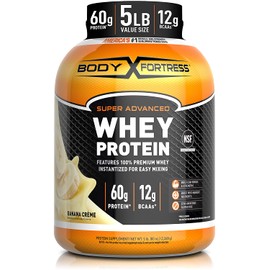 Body Fortress Whey Protein Protein Powder Banana Cream Flavor 5 lbs / 바디 포트리스 웨이 프로틴 단백질 파우더 바나나크림맛 5파운드