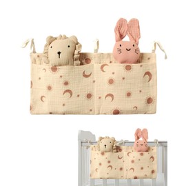 TPZORJX Baby Bed Organiser, Wrap Organiser, Baby Bed Storage Bag, Baby Nursery Organiser, Nursery Hanging Bed Organiser, Bed Bag, Toy Bag, Organiser Side Cot Baby