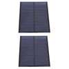 2Pcs Mini Solar Panel Epoxy Power Module Battery Polysilicon Industrial