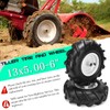 13x5.00-6" Tiller Tires and Wheels, (2-Pack 1" Axle Bore, 3-1/8"