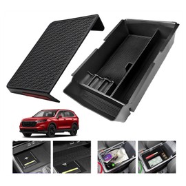 EUEKY 2024 2023 Honda CR-V CRV Center Console Organizer Tray Storage Box, Compatible with 2023 2024 CR-V CRV Armrest Storage Box Tray 2023 2024 Honda CRV Accessories(2pcs)