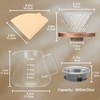 Mongdio Pour Over Coffee Maker, 20 oz V60 High-Heat Borosilicate