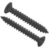200 PCS Black Flat Head Self Tapping Screws (M4)