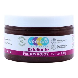 Exfoliante De Frutos Rojos Vemare Limpia A Profundidad 100g