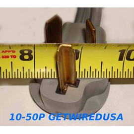 Electrical To Gas Dryer Power Converter, 220V/250V To 110V/125V Connector, 10-30P Plug 5-15R Receptacle, 3-Way Splitter Y Adapter NEMA FX125V1468G