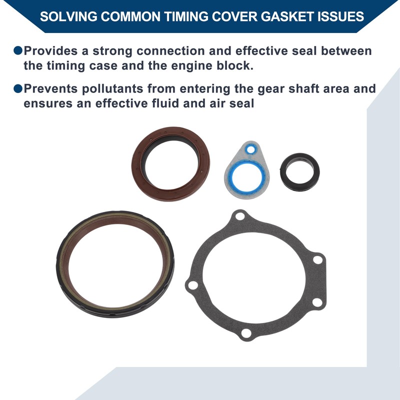 Hihaha Engine Timing Cover Gasket Kit for GMC Envoy 2004-2009