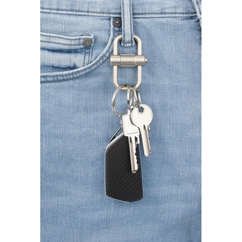 TROIKA Key Ring with 3 Key Rings in 2 Sizes
