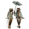 SPI Home Aluminum Sophisticated Frog Couple Shelf Sitters