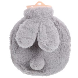 Toyvian 300ml Mini Hot Water Bag Lovely Bunny Hot Water Bottle with Covers Comfortable Hand Warmer for Women Hand Feet Warmer