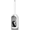 HAMITOR Toilet Bowl Brush Holder Set: Bathroom Deep Cleaning Toilet