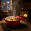 Trustmade 4.5 QT Cast Iron Dutch Oven, Enamel Coated Cookware
