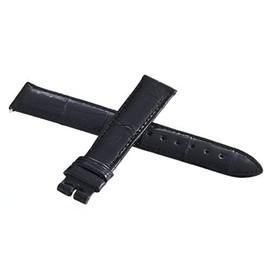 Locman Women's 16mm Black Alligator Leather Watch Band Strap