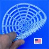 Urinal Screen Splash Guard, Anti-Splash 7” Diameter Round Design, Bristle