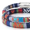 COOLSTEELANDBEYOND Double-Lap Tribal Tibetan Mens Womens Cotton Bracelet Wristband Wrap