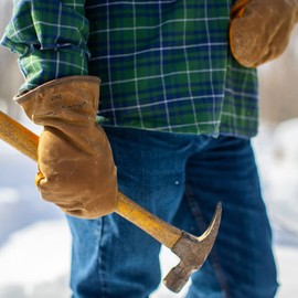 Stormy Kromer Waxed Tough Mitts, Dark Oak, Medium