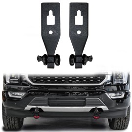 Vijay For 2009-2023 Ford F150 Steel Front Tow Hook Shackle Mount Kit and D-Ring