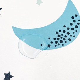 Yifasy Drawer Shelf Liner Moon Stars Self-Adhesive Furniture Inner Lining Paper Sheet Removable Kids Wallpaper Roll 118x18 Inch