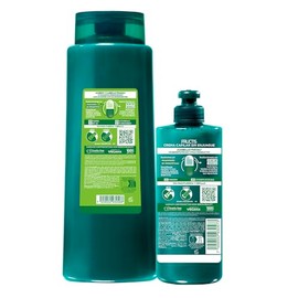 Garnier Fructis Probióticos Fuerza, Rutina en 2 Pasos que Fortalece tu Cabello Desde la Raíz, Shampoo 2 en 1, 650 ml + Crema Para Peinar 10 en 1, 300 ml