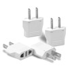 4 Pack of European to US Plug Adapter, Plug Converter,