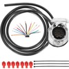 ETUKER 13-Pin Pre-Wired Towing Hitch Socket, Trailer Socket 13-Pin with