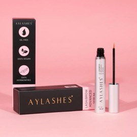AYLASHES - DIY Eyelashes & Eyebrow Serum | Strengthens Hair Roots | Stimulates Growth | Oil-Free | Dermatologically Tested