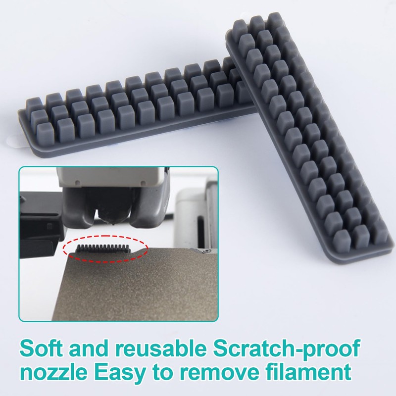 SmallCat 6pcs Silicone Nozzle Wiper Brush for Bambu Lab A1,