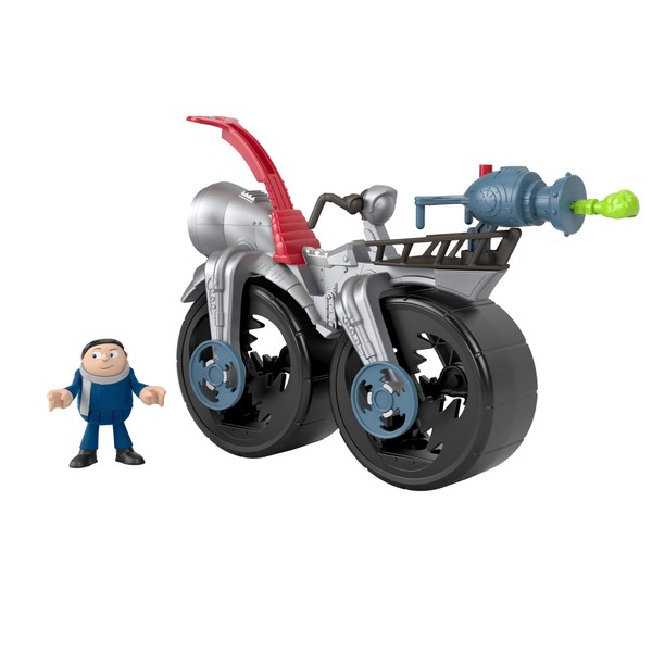 Imaginext Minions The Rise of Gru Rocket Bike and Gru, 6-Piece Vehicle and Figure Set for Preschool Kids Ages 3 and Up