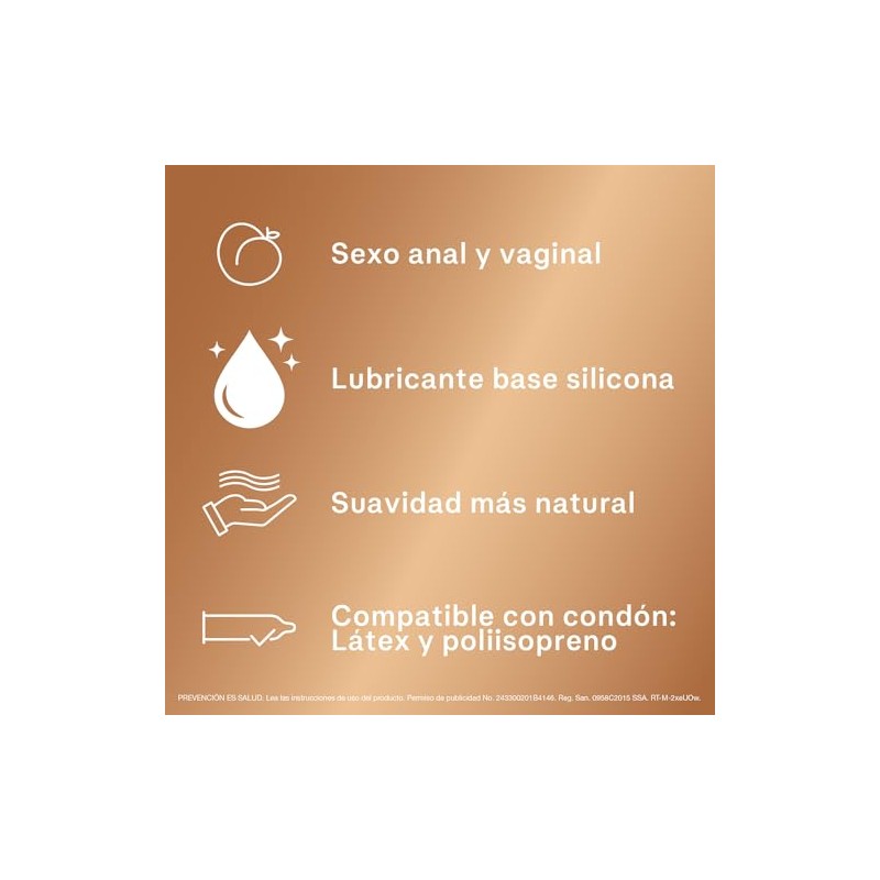 Sico® Piel con Piel Lubricante Intimo base Silicona de 50