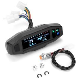 GoolRC Universal Mini Digital Tachometer Motorcycle LCD Digital Tachometer for Odo Meter Electric Motors