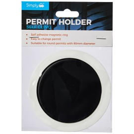 Simply TL9000 Self Cling Tax Disc Holder - Black