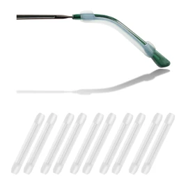 YR Soft Silicone Eyeglasses Temple Tips Sleeve Retainer, Anti-Slip Elastic Comfort Eyeglass Ear Grippers for Eyeglasses Sunglasses Reading Glasses Eyewear, 5 pairs - Clear
