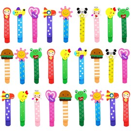 Pack of 30 Bookmarks Children's Gadget Birthday Children Bookmarks Animals Wooden Party Bag Party Birthday Children Party Favours Christmas (Pack of 30)