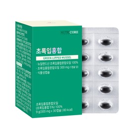 Nutricore [5 months] Nutricore Green Lipped Mussel Green Mussel 300mg x 150 capsules / [5개월] 뉴트리코어 초록입홍합 초록홍합 300mg x 150캡슐