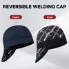 ARCCAPTAIN Reversible Welding Cap, 8 Panel Protective Welders Cap, 10