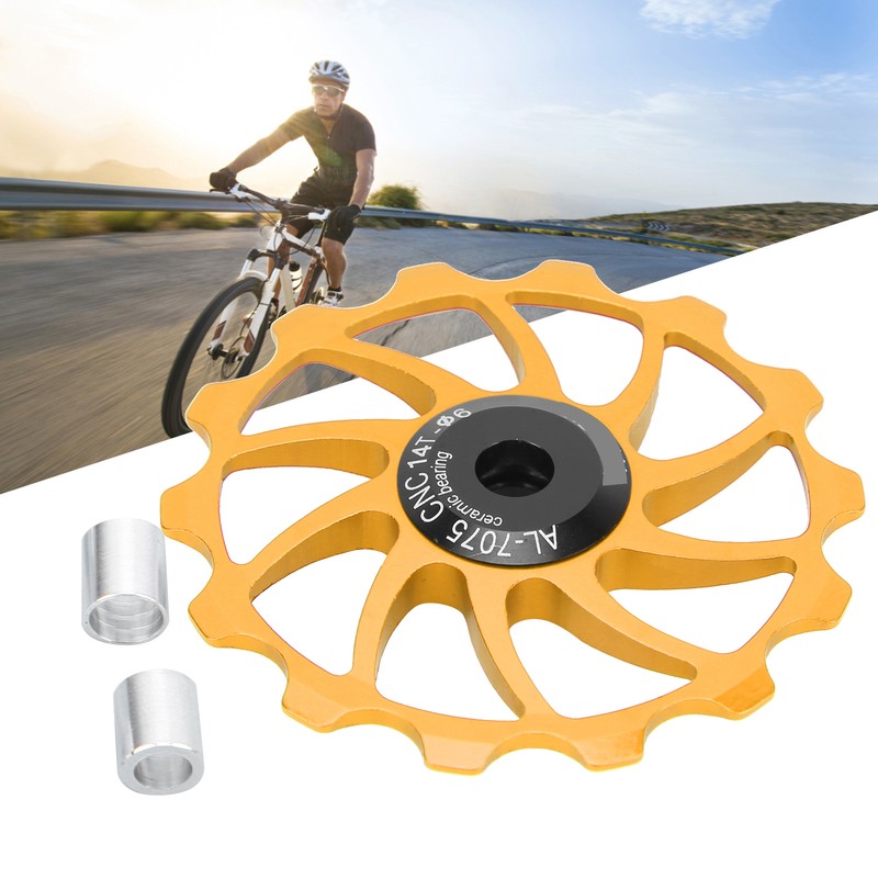 Cycling Bicycle Rear Pulley Bike Guide Roller Pulley Parts 14T