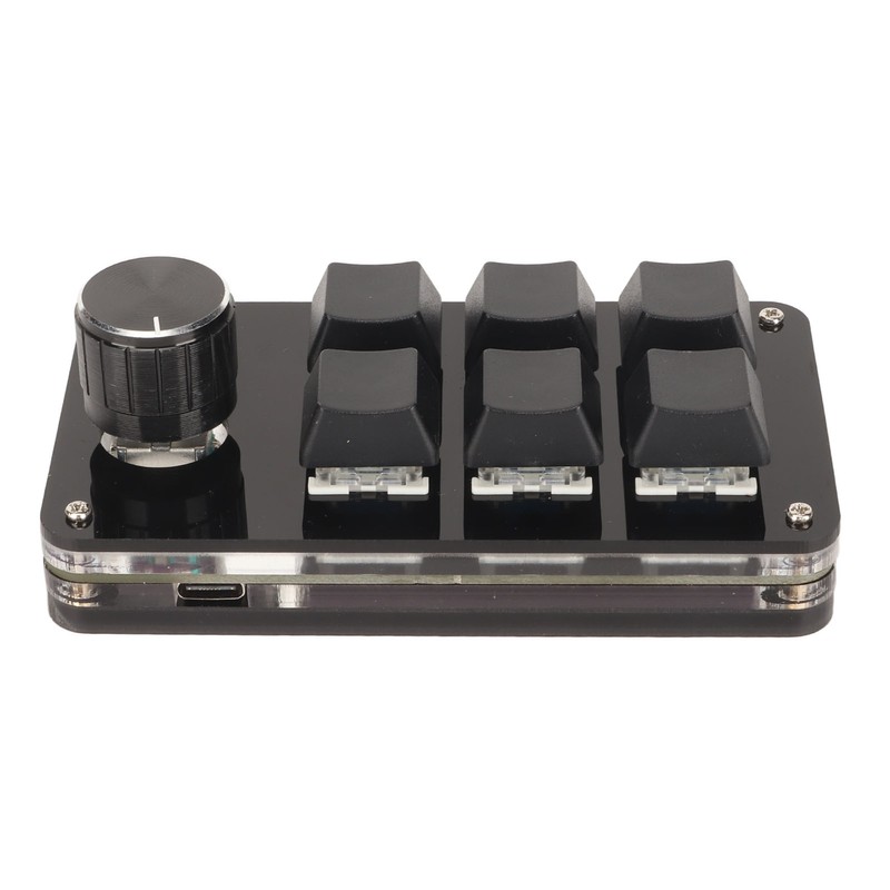 6 Key Mini Keypad with Knob RGB Light Blue Switch