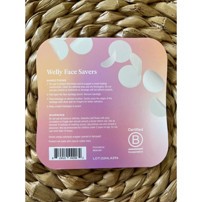 Welly Face Saver Clear Spot Bandages 4ct Blemish Healing Easy