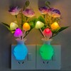 AUSAYE 4 Pack Plug in LED Night Light Sensor Rose