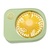 Small Desktop Fan Portable 115 Degreees Wind Direction Adjustment Cute