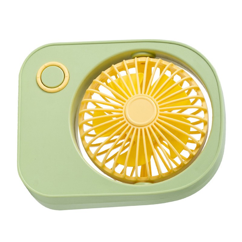 Small Desktop Fan Portable 115 Degreees Wind Direction Adjustment Cute