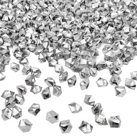 LYFJXX Fake Crushed Ice Cubes, Vase Fillers, 650 PCS 11 * 14 mm Reusable Fake Ice Cubes Artificial Acrylic Crystal Cubes for Wedding Decor Photography Props Vase Fillers