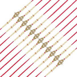 Set of 12 Rakhi for Brother Rakhi Thread Bracelet for Bhai Bhabhi Bhaiya veera Raksha Bandhan Rakhi Set Dora Bracelets with gift Pack for Brother Sister Indian Traditional Raksha Bandhan Festival