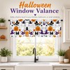 Halloween Window Valance Pumpkin Ghost Bat Kitchen Curtain 54x18