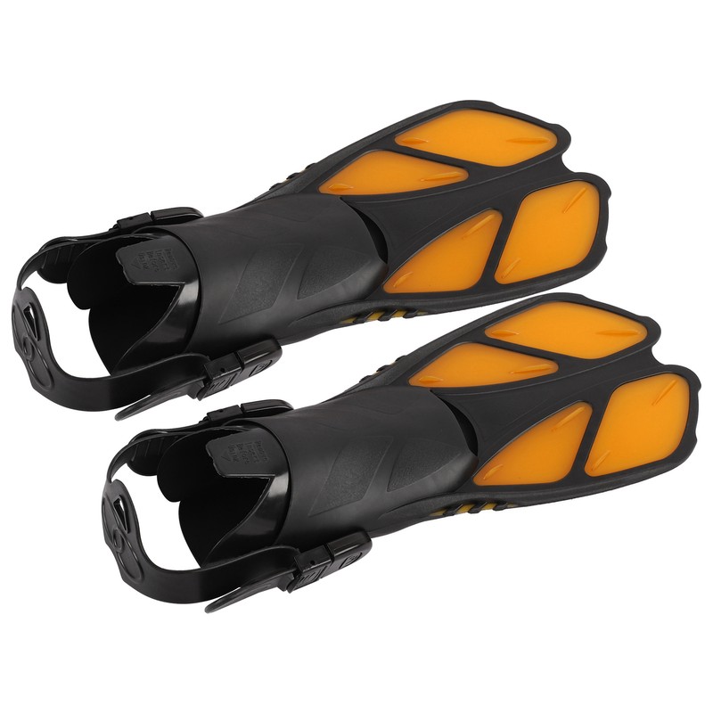 2pcs Adjustable Snorkel Fins Soft TPR Open Heel Long Diving
