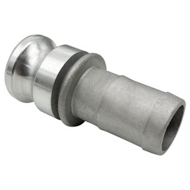 BITOTU 2PCS Aluminum Global Cam and Groove Hose Fitting E-100 1" Type E With 2 PCS Camlock Gasket Male Camlock With Hose Shank (1 Inch)