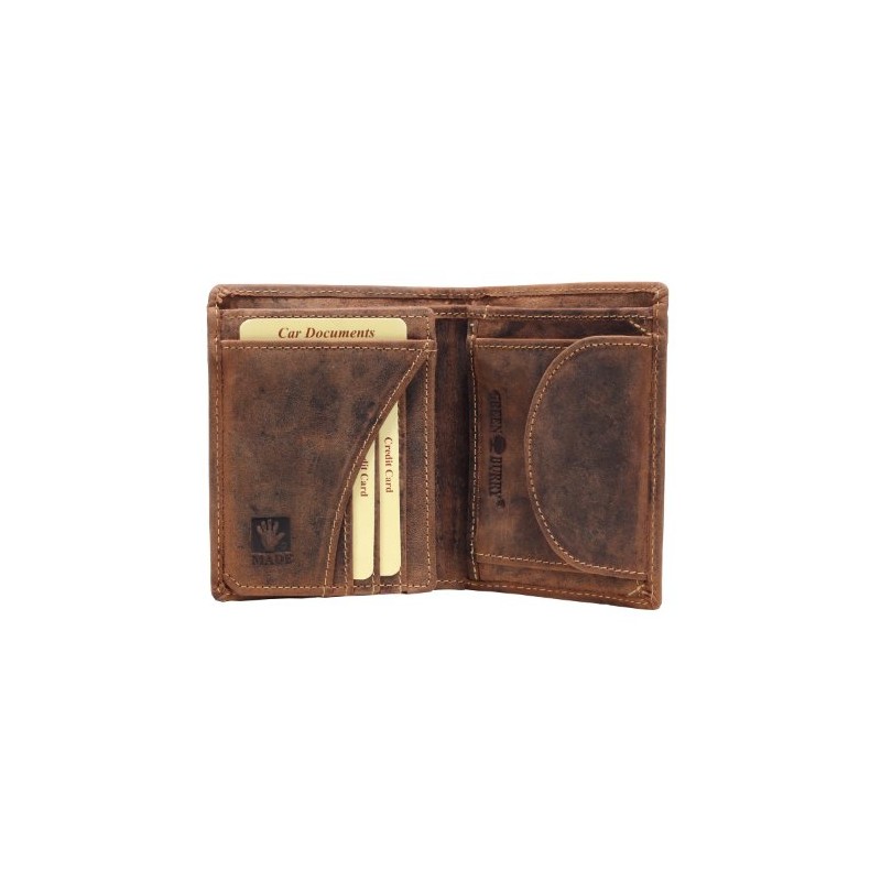 Greenburry Vintage Wallet Adler Leather 9,5 cm braun