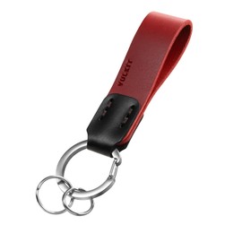 VULKIT Llavero de cuero genuino para hombres y mujeres Accesorios de transporte diario, One Size
